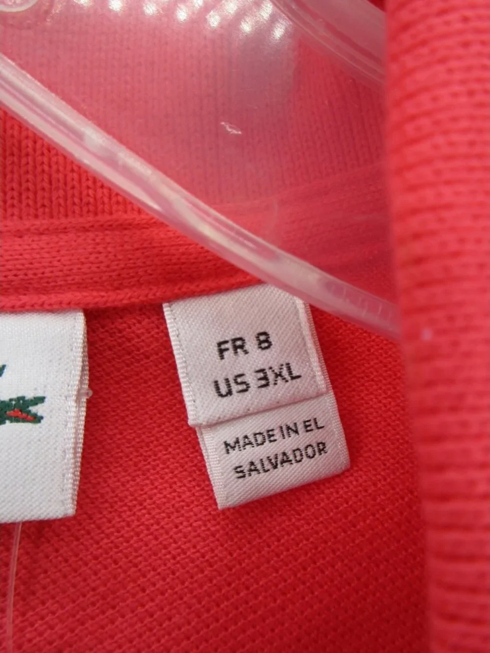 Lacoste Polo Shirt XXXL Pullover Classic Fit Crocodile Preppy Cotton NEW